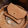 Personalised Handmade Leather Wallet Button Stud, thumbnail 4 of 9