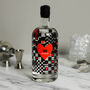 Personalised Heart Checkerboard 75cl Gin/Vodka Bottle, thumbnail 1 of 7