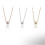 Little Star Necklace Rose Or Gold Plated 925 Silver, thumbnail 6 of 8