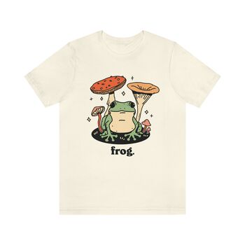 'Frog' Retro Graphic Cottagecore Tshirt For Frog Lovers, 5 of 7
