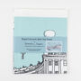 Bath Tea Towel 'Royal Crescent' Aqua, thumbnail 5 of 5