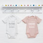 I Love …With My Mummy And Daddy Personalised Babygrows, thumbnail 6 of 9