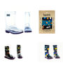 Squelch Transparent Wellies And Three Sock Set Puppy, thumbnail 2 of 7