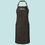 Personalised Cotton Denim Bib Apron With Heart, thumbnail 2 of 3