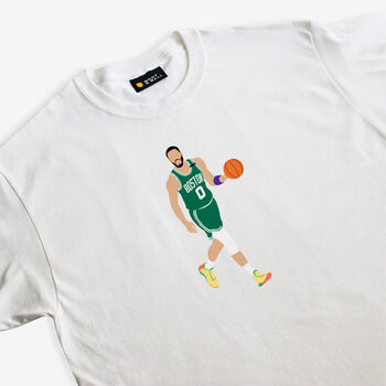 Jayson Tatum Boston Celtics Basketball T Shirt, 4 of 4