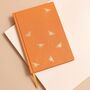 Orange Bee Fabric Notebook, thumbnail 1 of 5