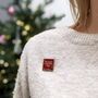 The Most Wonderful Time Red Enamel Pin Badge, thumbnail 2 of 11