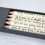 Alice In Wonderland Quote Pencils, thumbnail 4 of 6