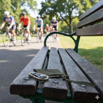 Cycling Anti Stress Spinner In Personalised Pouch, 8 of 8