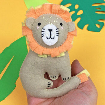 Sew Your Own Jungle Friends Felt Craft Kit, 11 of 11