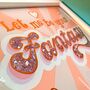 Glass Gold Leaf 'Let Me Be Your Fantasy' Wall Art Sign, thumbnail 10 of 11