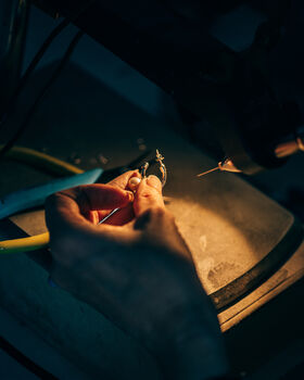 Gemstone Pearl Drop Huggie Earrings, 8 of 9