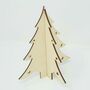 Plywood Christmas Table Decoration Slotted Tree Set, thumbnail 2 of 4