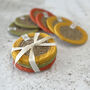 Respiin Set Of Six Seagrass And Jute Coasters Brights, thumbnail 4 of 11