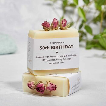 Personalised 50th Birthday Soap Gift, 3 of 6