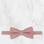 Wedding Handmade 100% Cotton Suede Tie In Pink, thumbnail 7 of 8