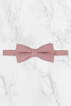 Wedding Handmade 100% Cotton Suede Tie In Pink, 7 of 8