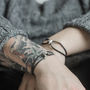 Personalised Mens Leather Milestone Bracelet, thumbnail 7 of 9