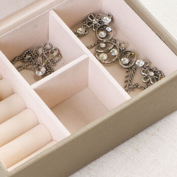Personalised Luxury Jewellery Organiser Box Gift, 6 of 9