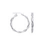 Aurelian Twist And Shine Hoop Sterling Silver Earrings, thumbnail 1 of 2