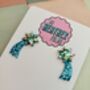 Shooting Star Glitter Drop Earrings / Make A Wish Gift For Friend, thumbnail 4 of 6
