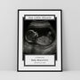 Our Little Miracle Baby Scan Photo Print Personalised New Baby Gift, thumbnail 3 of 5