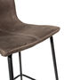 Grayson Moleskin Mussel Brown/Grey Two Kitchen Stools, thumbnail 4 of 6