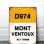 French Mountain Road Sign Tour De France Cycling Gift, thumbnail 6 of 12