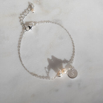 Sterling Silver And Pearl Peapod Bracelet, 2 of 9