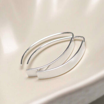 Sterling Silver Urban Shield Drop Earrings, 5 of 10