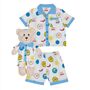 Sicily Boys Pyjama Set With Matching Teddy Bear, thumbnail 3 of 6