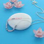 Tiny Seed Bead Necklace Pinks And Greys, thumbnail 1 of 2