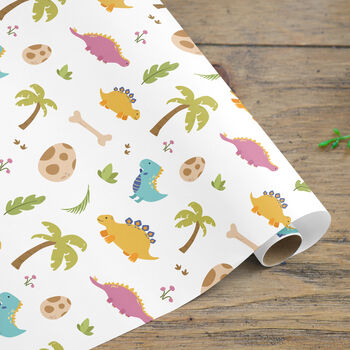 Dinosaurs Wrapping Paper Roll Or Folded, 2 of 3