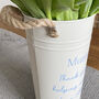 Personalised Mother's Day Cream Flower Bucket, thumbnail 3 of 4