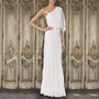 Ivory One Shoulder Evening Gown, thumbnail 1 of 2