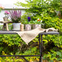 Antiqued Black Metal Garden Table, thumbnail 2 of 4