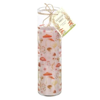 Mushroom Print Enchanted Forest Tube Candle, 2 of 4