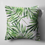 Green Thin Leaves Tropical Soft Pillow Cover, thumbnail 6 of 7