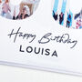 Personalised 50th Birthday Photo Collage Card, thumbnail 2 of 7