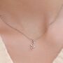 Snake Pendant Necklace In Sterling Silver, thumbnail 1 of 10