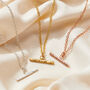 Personalised Textured T Bar Necklace, thumbnail 6 of 10