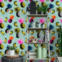 Flying Objects Blue Wallpaper, thumbnail 1 of 2