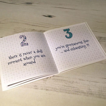 Personalised Husband Anniversary Book Card, 5 of 8