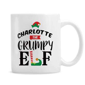 Personalised Funny Elf Mug – Ideal Stocking Filler And Secret Santa Gift, 8 of 8