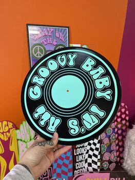 It's All Groovy 70's Upcycled 12' Lp Vinyl Record Decor, 5 of 10
