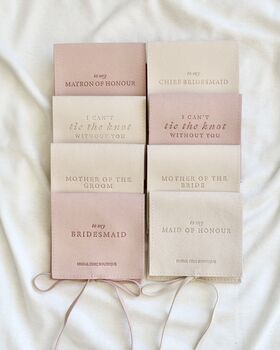 I Can't Tie The Knot Earrings Bridesmaid Present, 3 of 3