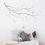Winter Branch With Stars Fabric Wall Sticker, thumbnail 1 of 6