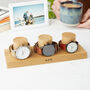 Personalised Solid Oak Double Watch Stand, thumbnail 4 of 12