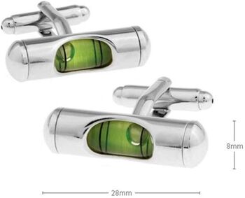 Spirit Level Cufflinks, 5 of 7