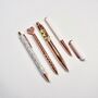 Rose Gold Metal Four Piece Pen Gift Set, thumbnail 4 of 7